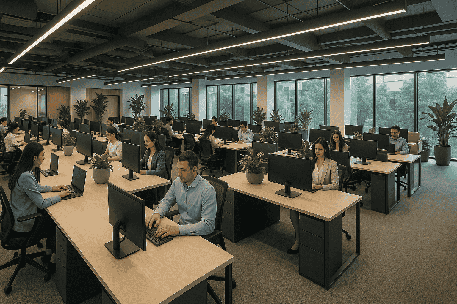 Modern IT Company Office Building